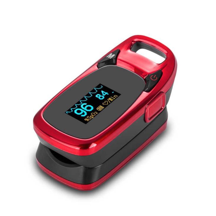 Dual Color OLED Display Fingertip Pulse Oximeter