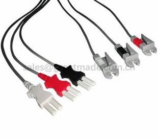 Spacelab Ultraview 90369 Bộ dây dẫn Tru-Link, 3-chì, AHA, Grabber