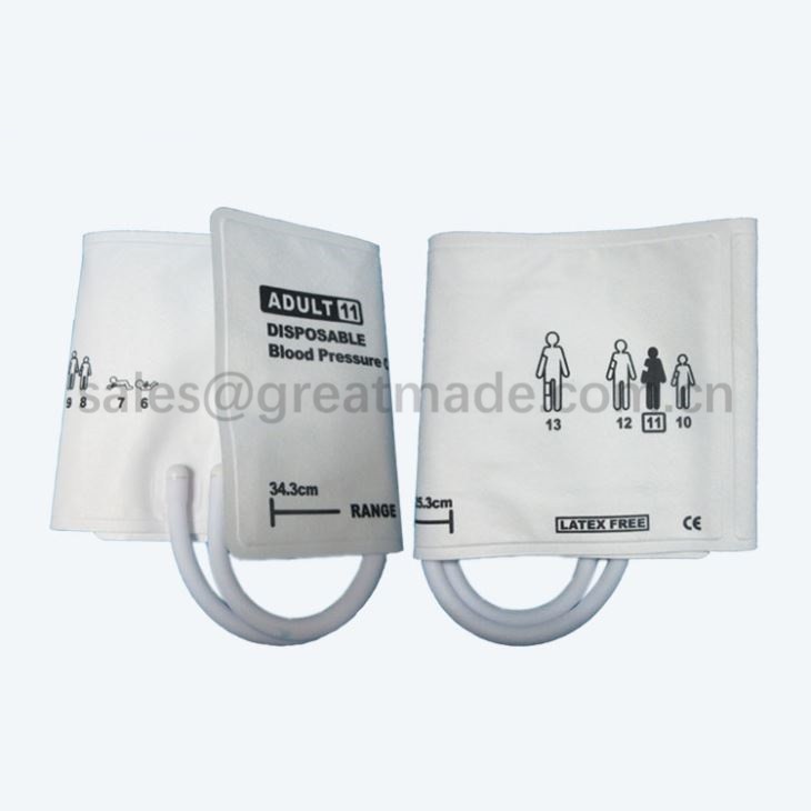 Dành cho người lớn #11Diposable Nibp quấn, 25.3 34,3 cm chu vi cánh tay, đôi ống