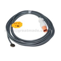 Đầu dò nhiệt độ bề mặt da dành cho người lớn / trẻ em tương thích HP, L = 3m, 12mm