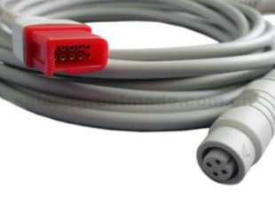 Tương thích Spacelab-> B.Bruan Adapter Cable, Hình chữ nhật 10PIN -> 4PIN