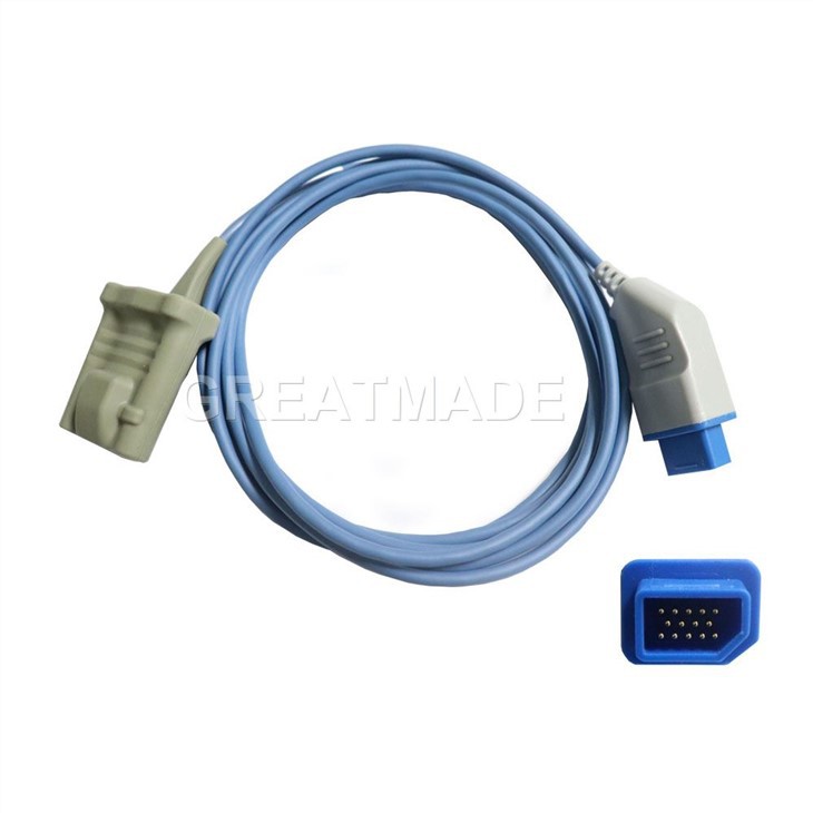 Cảm biến kẹp ngón tay người lớn, 14pin, L = 3M (tương thích Nihon Kohden) OEM TL-201T +